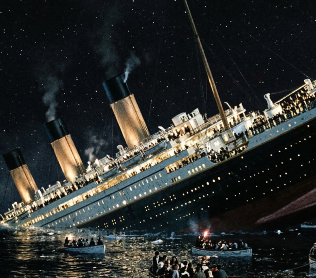 titanic ne zaman battı