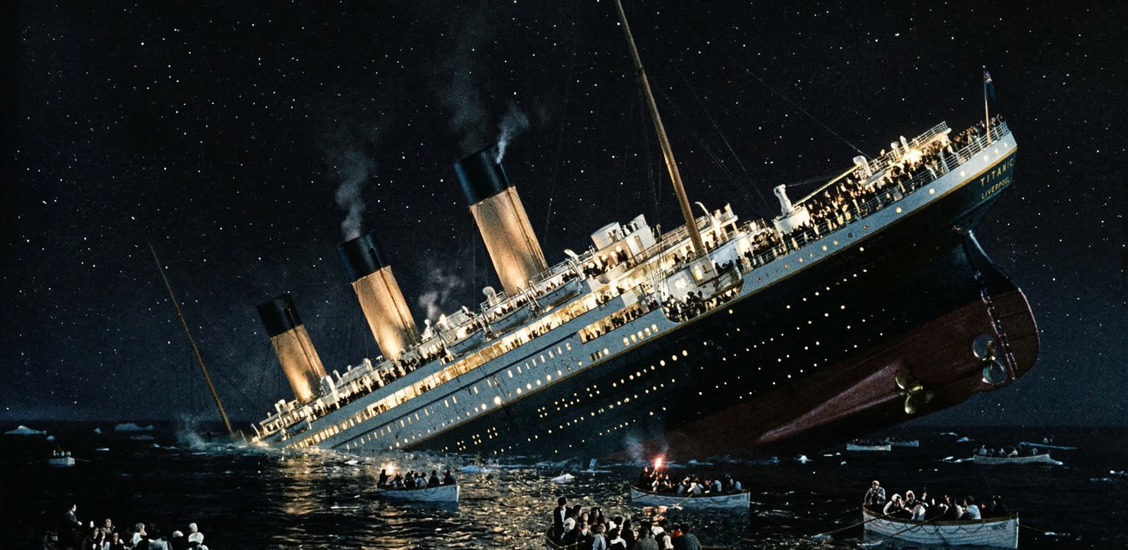 titanic ne zaman battı